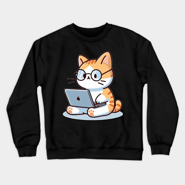 Working cat Crewneck Sweatshirt by NeneTees